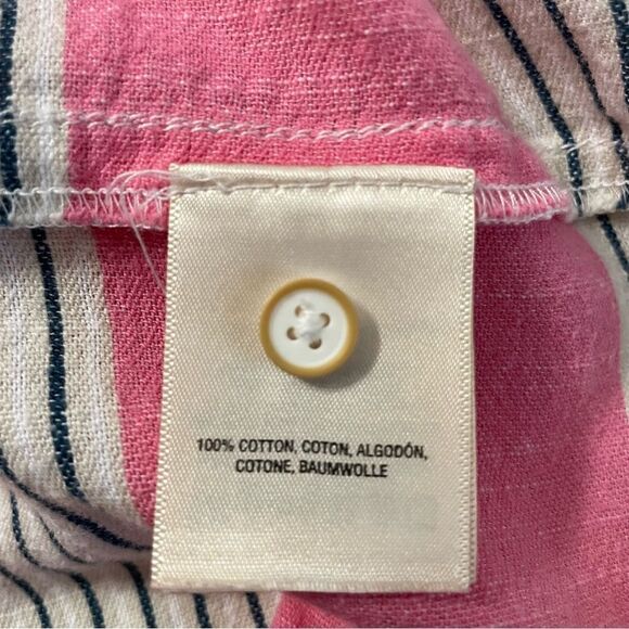 Holding Horses Monroe Oversized Buttoned Down Multi Striped Shirt Sz-M/L - Picture 11 of 11